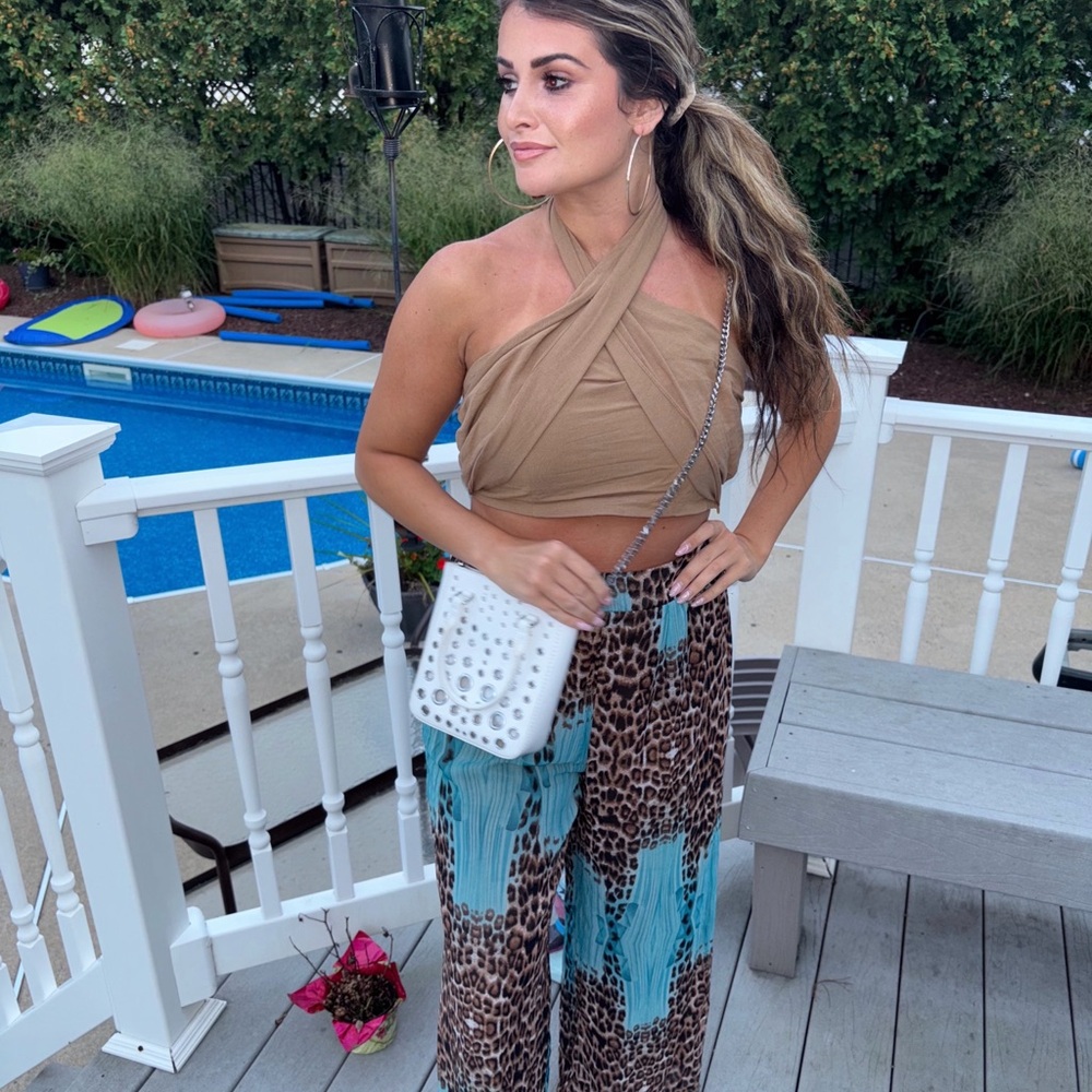 White Studded Handbag - Picture 4 of 5